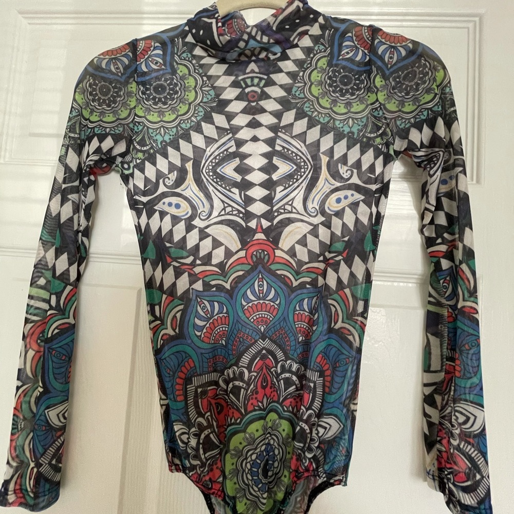 Aztec Printed Bodysuit